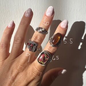 Vintage Solid Sterling Rings